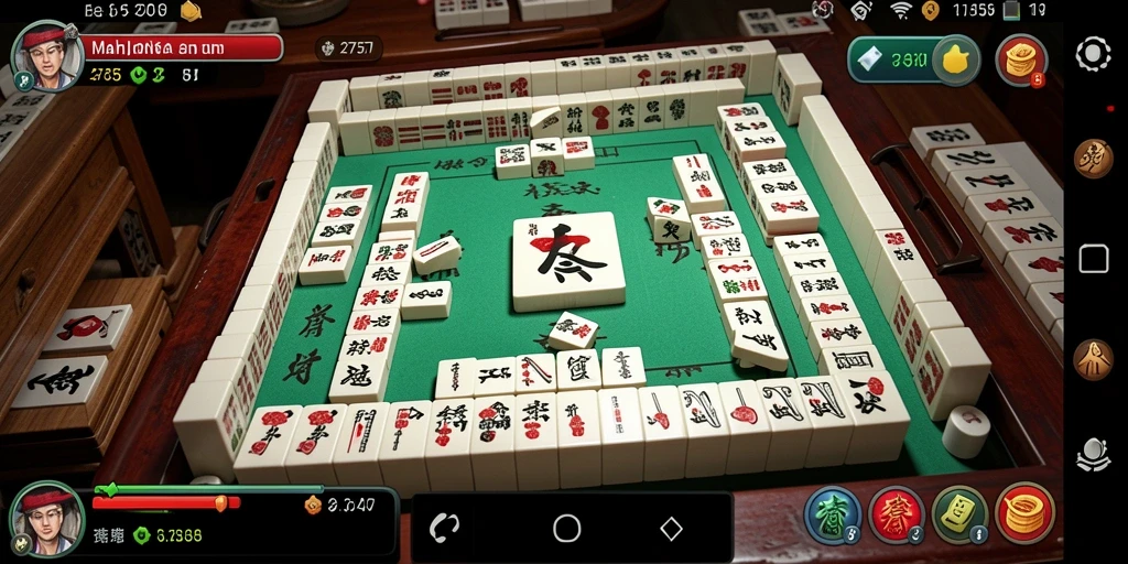 Tampilan gameplay Mahjong yang menarik di 2757.