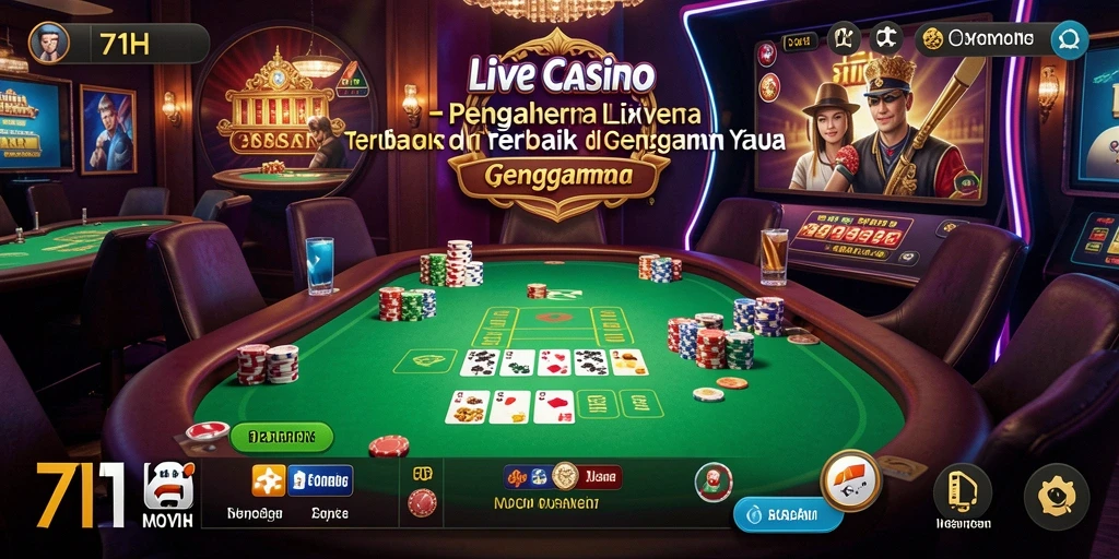 Tampilan gameplay menarik dari Live Casino 71H.