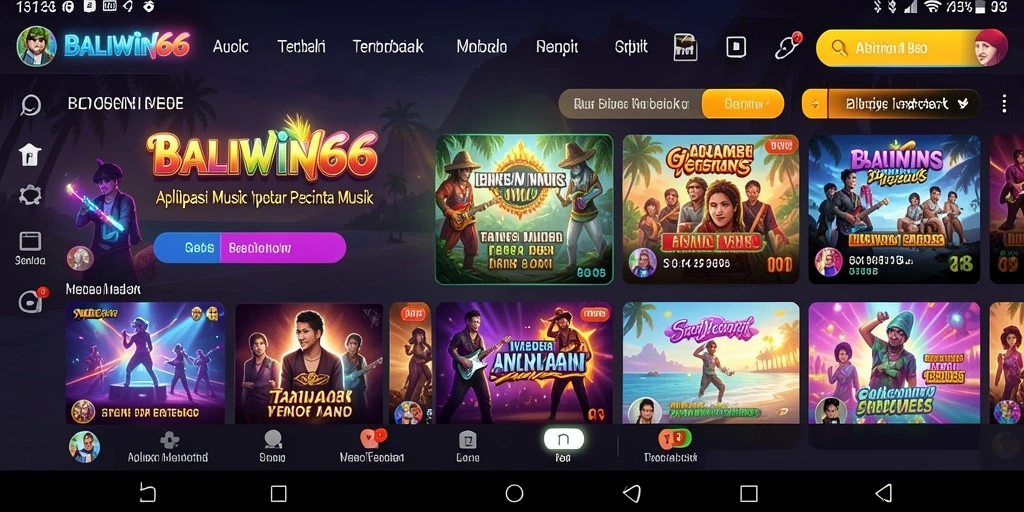 Screenshot gameplay BALIWIN66 menampilkan pengalaman mendengarkan musik yang menyenangkan.