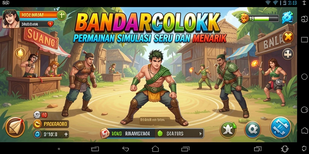 Tampilan gameplay BANDARCOLOK yang seru dan interaktif.
