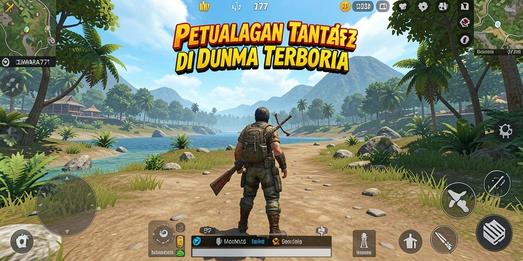 Gameplay CEMARA777 yang menampilkan petualangan dalam dunia terbuka.