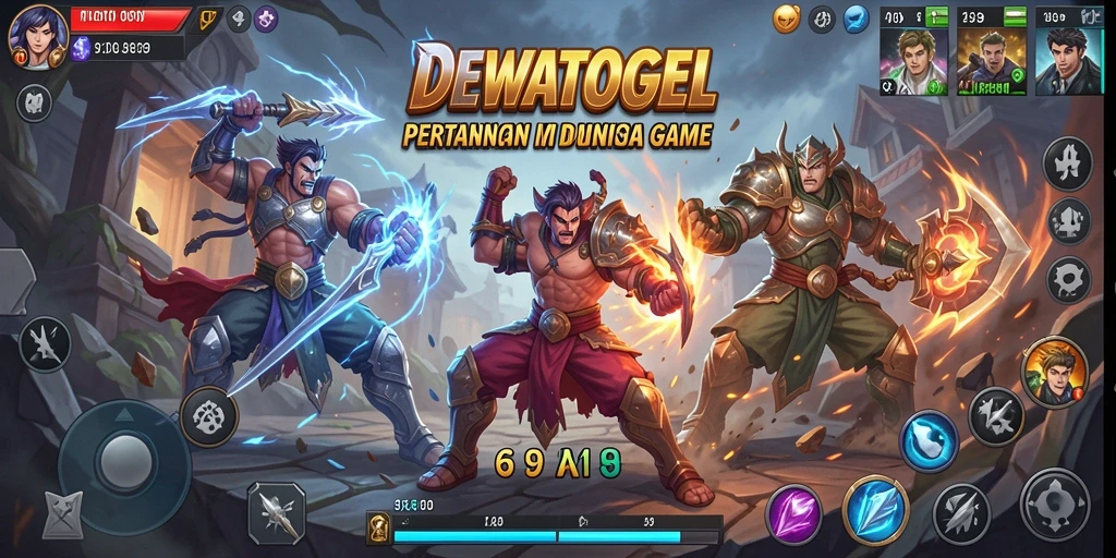 Tangkapan layar gameplay DEWATOGEL menampilkan aksi pertarungan yang seru dan mendebarkan.