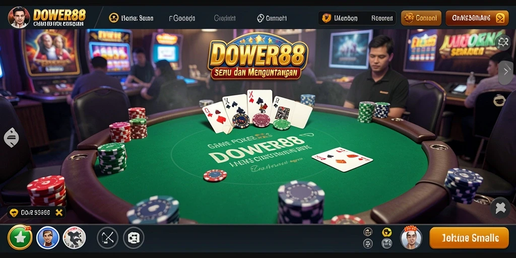 Gameplay DOWER88 menampilkan pengalaman poker yang seru dan menantang.