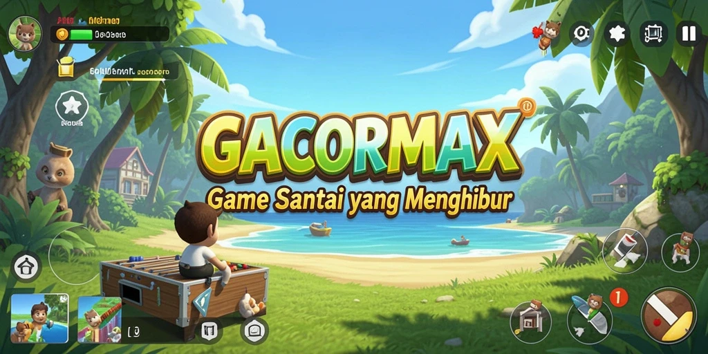 Tampilan gameplay GACORMAX yang penuh warna dan mendebarkan.