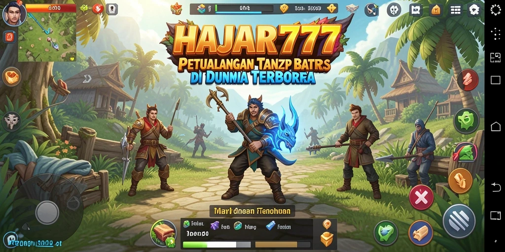 Gameplay seru di dunia terbuka HAJAR777 dengan grafis memukau.