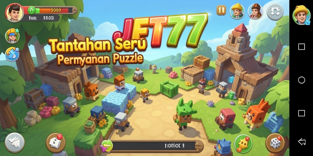 Tampilan gameplay seru dalam JET77 yang menantang pikiran.