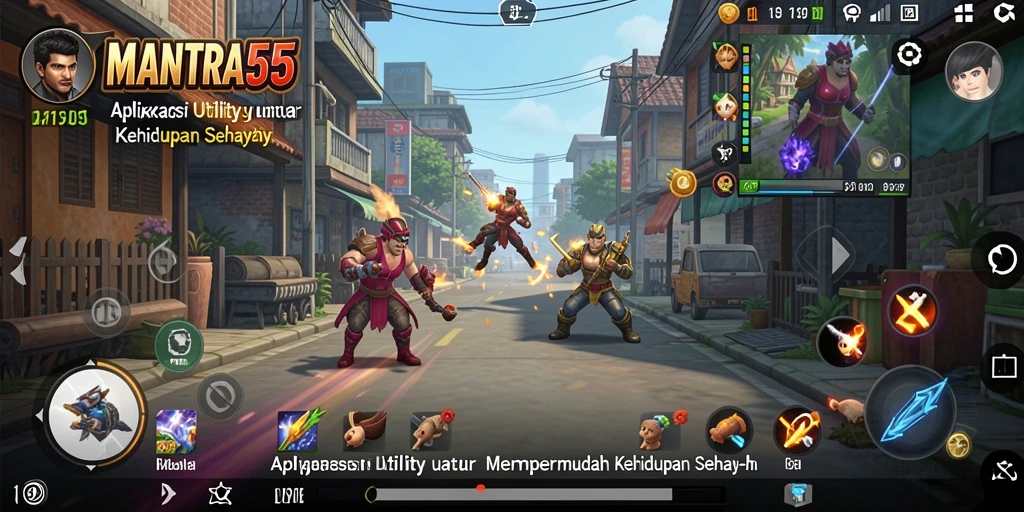Tampilan utama <strong>MANTRA55</strong> yang menampilkan berbagai fitur untuk pengelolaan tugas.