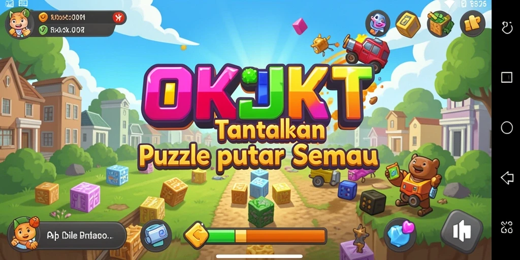 Screenshot OKJKT menampilkan gameplay Puzzle yang menarik.