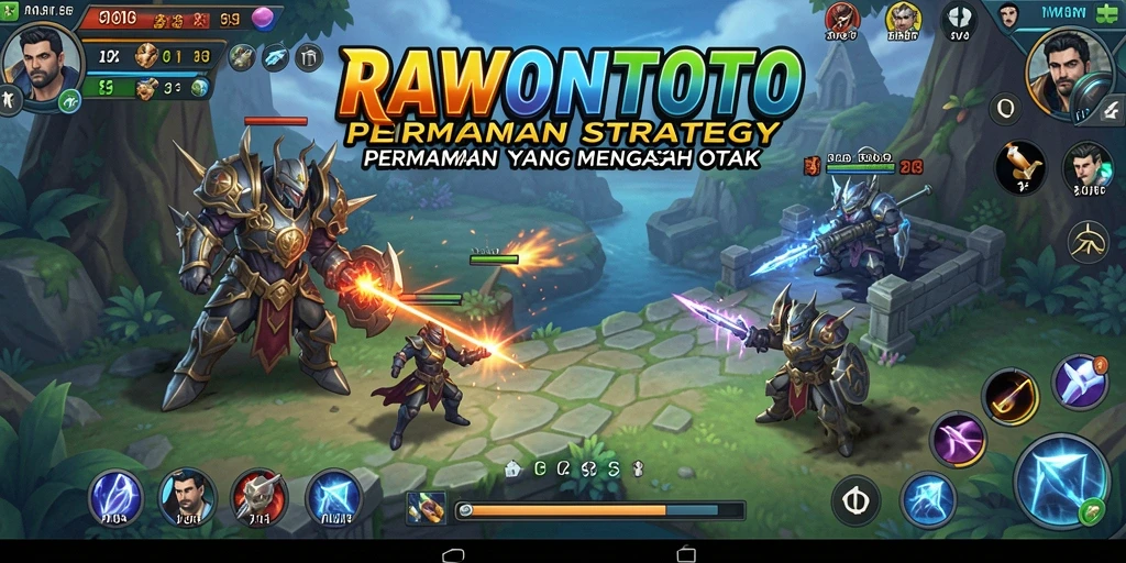 Tampilan strategis seru dalam gameplay RAWONTOTO.
